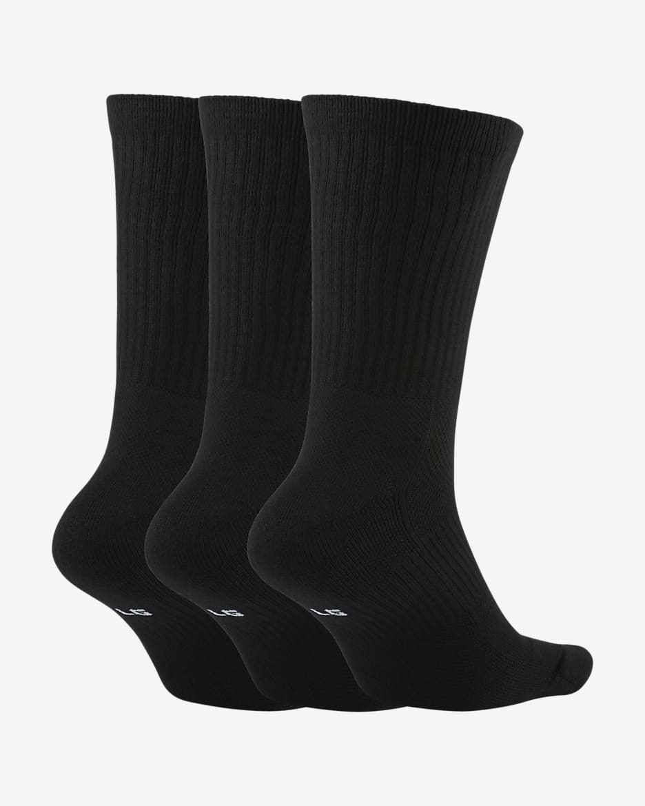 Nike Everyday Crew Basketball Socks 3 Pairs